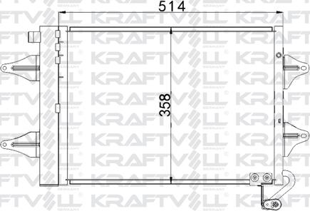 KRAFTVOLL GERMANY 08060127 - Кондензатор, климатизация vvparts.bg