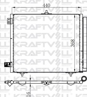 KRAFTVOLL GERMANY 08060177 - Кондензатор, климатизация vvparts.bg