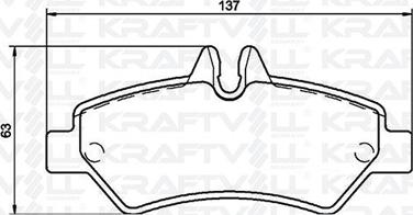 KRAFTVOLL GERMANY 07010040 - Комплект спирачно феродо, дискови спирачки vvparts.bg