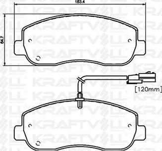 KRAFTVOLL GERMANY 07010059 - Комплект спирачно феродо, дискови спирачки vvparts.bg