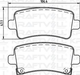 KRAFTVOLL GERMANY 07010050 - Комплект спирачно феродо, дискови спирачки vvparts.bg