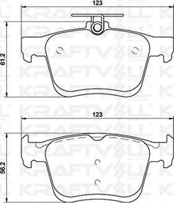KRAFTVOLL GERMANY 07010063 - Комплект спирачно феродо, дискови спирачки vvparts.bg