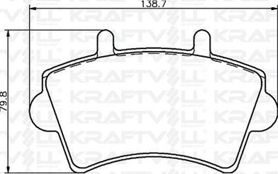 KRAFTVOLL GERMANY 07010016 - Комплект спирачно феродо, дискови спирачки vvparts.bg