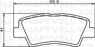 KRAFTVOLL GERMANY 07010089 - Комплект спирачно феродо, дискови спирачки vvparts.bg