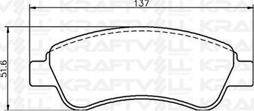 KRAFTVOLL GERMANY 07010030 - Комплект спирачно феродо, дискови спирачки vvparts.bg