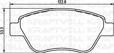 KRAFTVOLL GERMANY 07010032 - Комплект спирачно феродо, дискови спирачки vvparts.bg