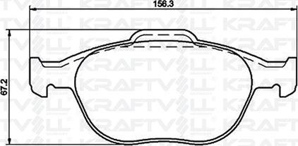 KRAFTVOLL GERMANY 07010023 - Комплект спирачно феродо, дискови спирачки vvparts.bg