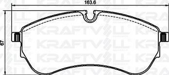 KRAFTVOLL GERMANY 07010078 - Комплект спирачно феродо, дискови спирачки vvparts.bg