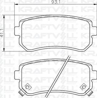 KRAFTVOLL GERMANY 07010102 - Комплект спирачно феродо, дискови спирачки vvparts.bg