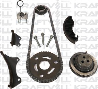 KRAFTVOLL GERMANY 12100100 - Комплект ангренажна верига vvparts.bg