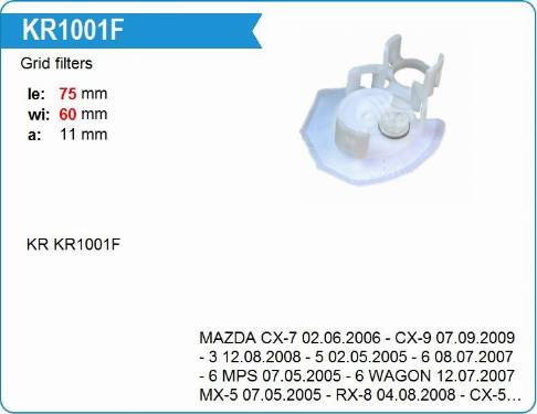 Krauf KR1001F - Горивен филтър vvparts.bg