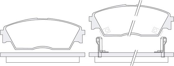 KSH EUROPE 1850.0058066 - Комплект спирачно феродо, дискови спирачки vvparts.bg