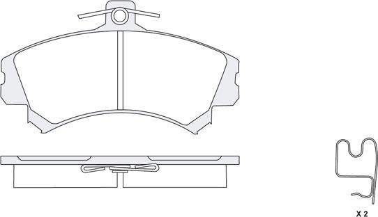 KSH EUROPE 1850.0058008 - Комплект спирачно феродо, дискови спирачки vvparts.bg