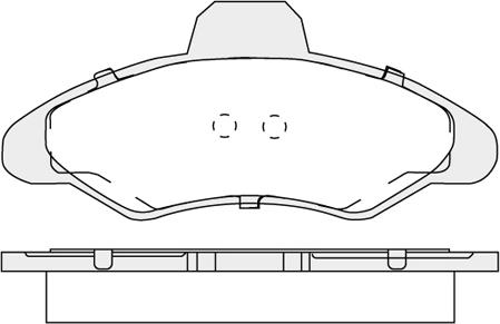 FTE 9002255 - Комплект спирачно феродо, дискови спирачки vvparts.bg