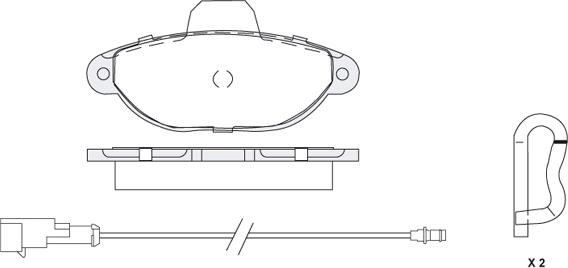 KSH EUROPE 1850.0058160 - Комплект спирачно феродо, дискови спирачки vvparts.bg