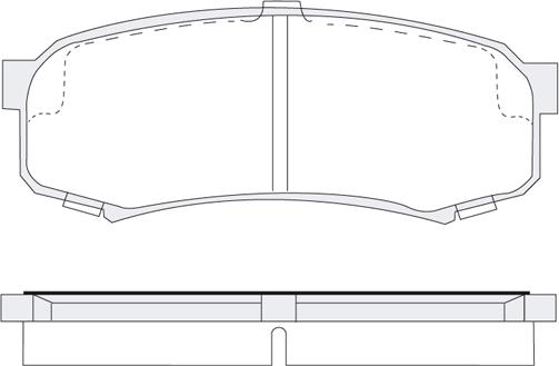 Maxtech 3061003 - Комплект спирачно феродо, дискови спирачки vvparts.bg