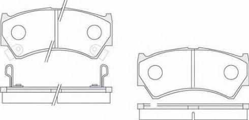 KSH EUROPE 1850.0058043 - Комплект спирачно феродо, дискови спирачки vvparts.bg