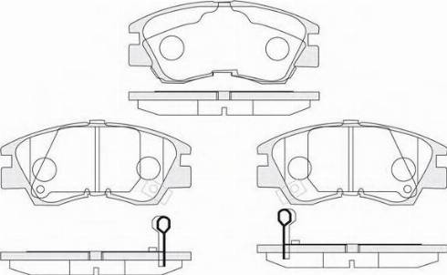 KSH EUROPE 1850.0058063 - Комплект спирачно феродо, дискови спирачки vvparts.bg