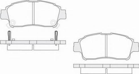 KSH EUROPE 1850.0058019 - Комплект спирачно феродо, дискови спирачки vvparts.bg