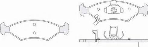 KSH EUROPE 1850.0058142 - Комплект спирачно феродо, дискови спирачки vvparts.bg