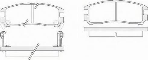 KSH EUROPE 1850.0058107 - Комплект спирачно феродо, дискови спирачки vvparts.bg