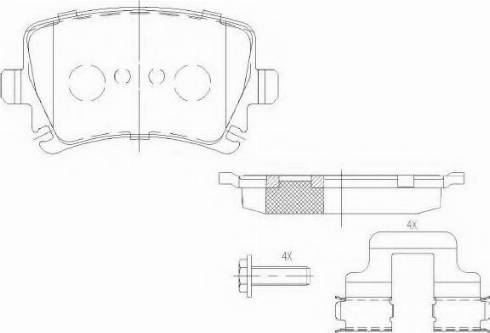 KSH EUROPE 1850.0058231 - Комплект спирачно феродо, дискови спирачки vvparts.bg