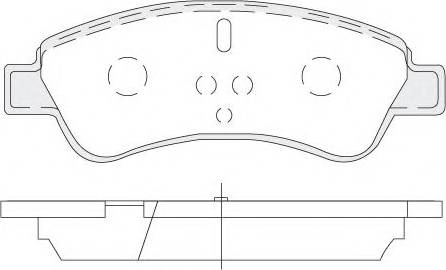 KSH EUROPE 1850.0058225 - Комплект спирачно феродо, дискови спирачки vvparts.bg