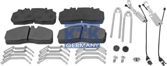 KTK GERMANY 24416 - Комплект спирачно феродо, дискови спирачки vvparts.bg