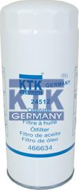 KTK GERMANY 24512 - Маслен филтър vvparts.bg