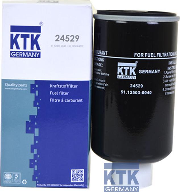 KTK GERMANY 24529 - Горивен филтър vvparts.bg