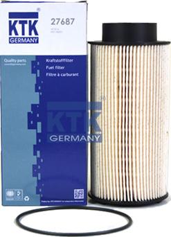 KTK GERMANY 27687 - Горивен филтър vvparts.bg