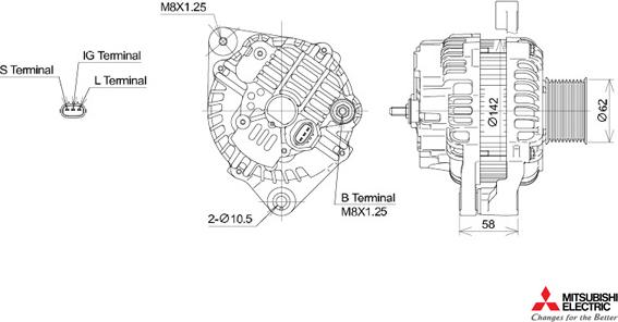 KUTNAK AUTOMOTIVE 723442/M - Генератор vvparts.bg