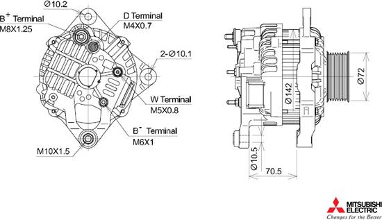 KUTNAK AUTOMOTIVE 723434/M - Генератор vvparts.bg