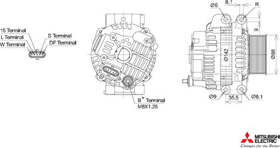 KUTNAK AUTOMOTIVE 723423/M - Генератор vvparts.bg