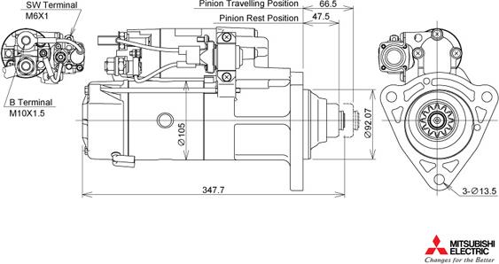 KUTNAK AUTOMOTIVE 723590/M - Стартер vvparts.bg