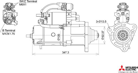 KUTNAK AUTOMOTIVE 723546/M - Стартер vvparts.bg