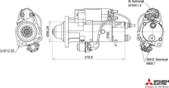 KUTNAK AUTOMOTIVE 723542/M - Стартер vvparts.bg