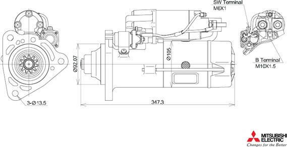 KUTNAK AUTOMOTIVE 723553/M - Стартер vvparts.bg