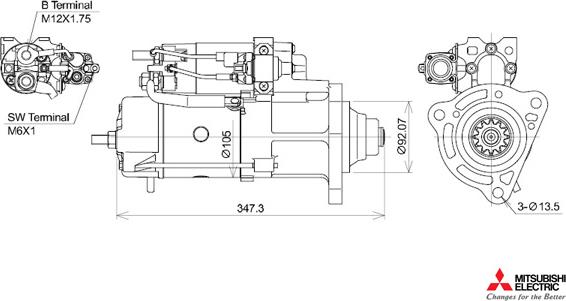 KUTNAK AUTOMOTIVE 723567/M - Стартер vvparts.bg