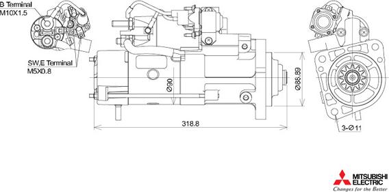 KUTNAK AUTOMOTIVE 723505/M - Стартер vvparts.bg