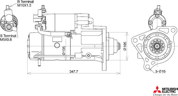 KUTNAK AUTOMOTIVE 723579/M - Стартер vvparts.bg