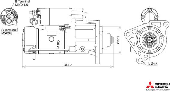 KUTNAK AUTOMOTIVE 723578/M - Стартер vvparts.bg