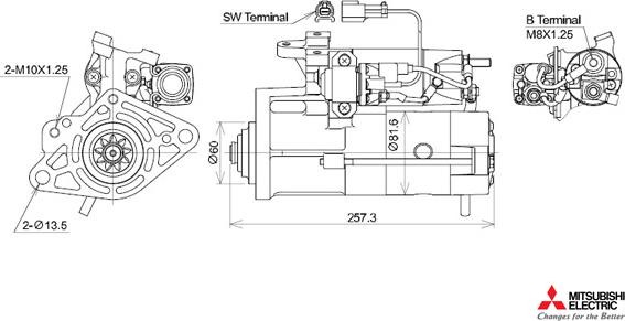 KUTNAK AUTOMOTIVE 723573/M - Стартер vvparts.bg