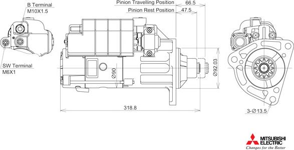 KUTNAK AUTOMOTIVE 723394/M - Стартер vvparts.bg