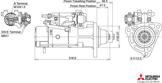 KUTNAK AUTOMOTIVE 723364/M - Стартер vvparts.bg