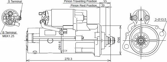 KUTNAK AUTOMOTIVE 723793/M - Стартер vvparts.bg