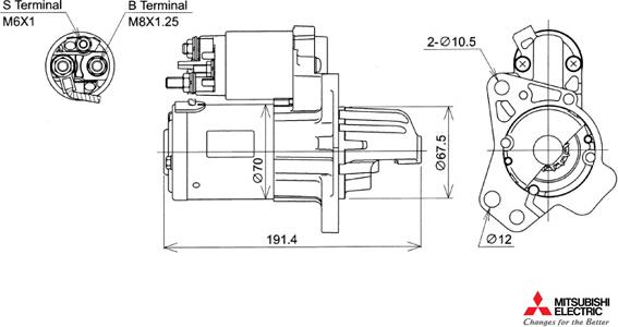 KUTNAK AUTOMOTIVE 722571/M - Стартер vvparts.bg