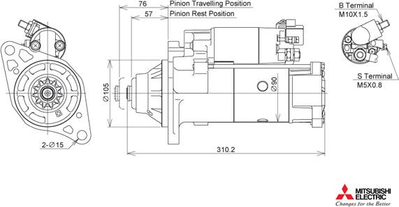 KUTNAK AUTOMOTIVE 722332/M - Стартер vvparts.bg