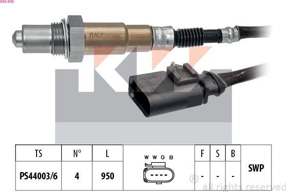 KW 498 498 - Ламбда-сонда vvparts.bg