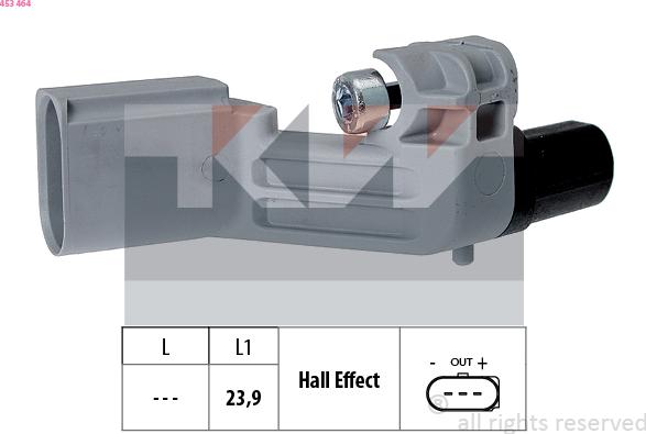 KW 453 464 - Импулсен датчик, колянов вал vvparts.bg